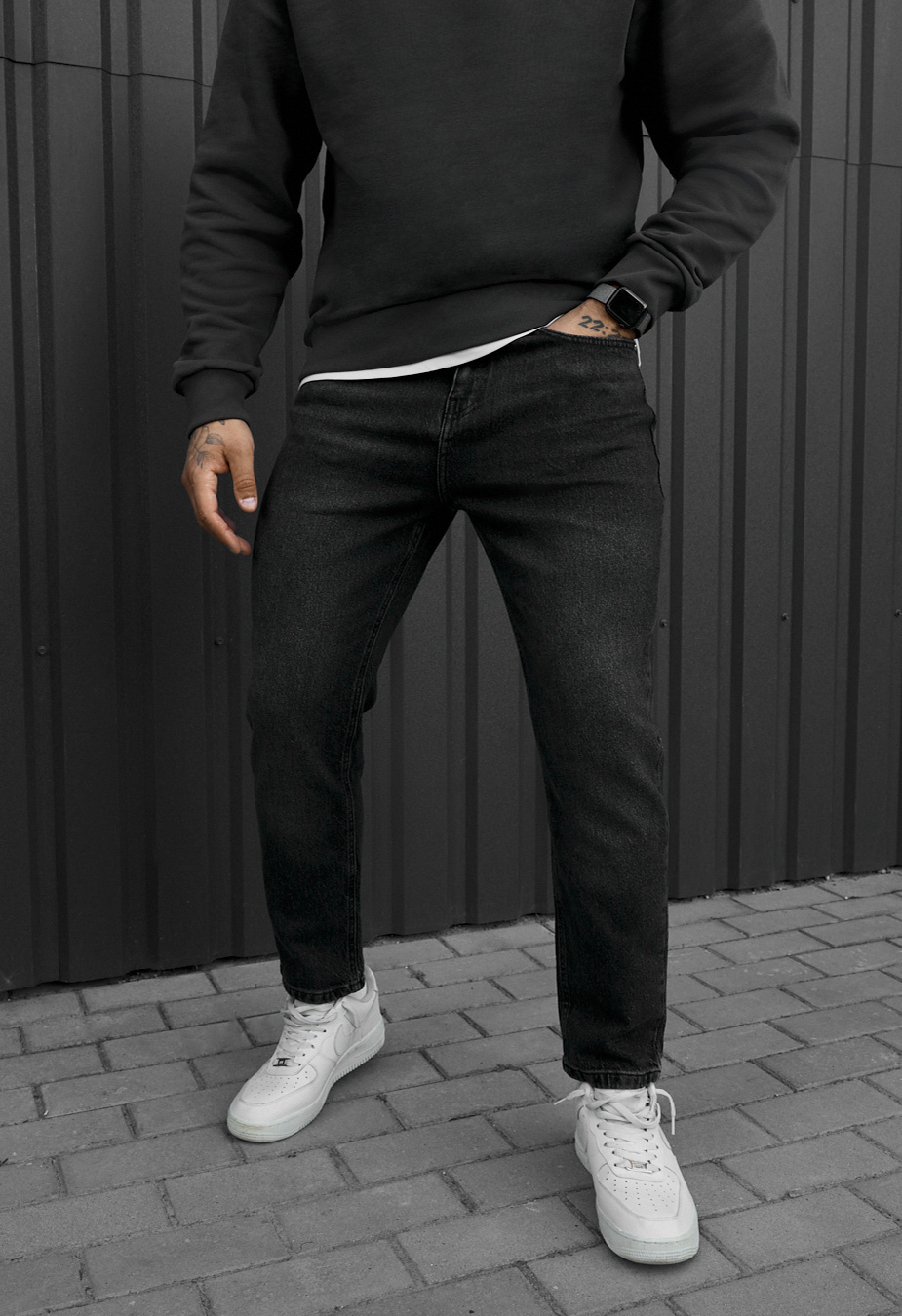 Dżinsy Staff 31 black regular