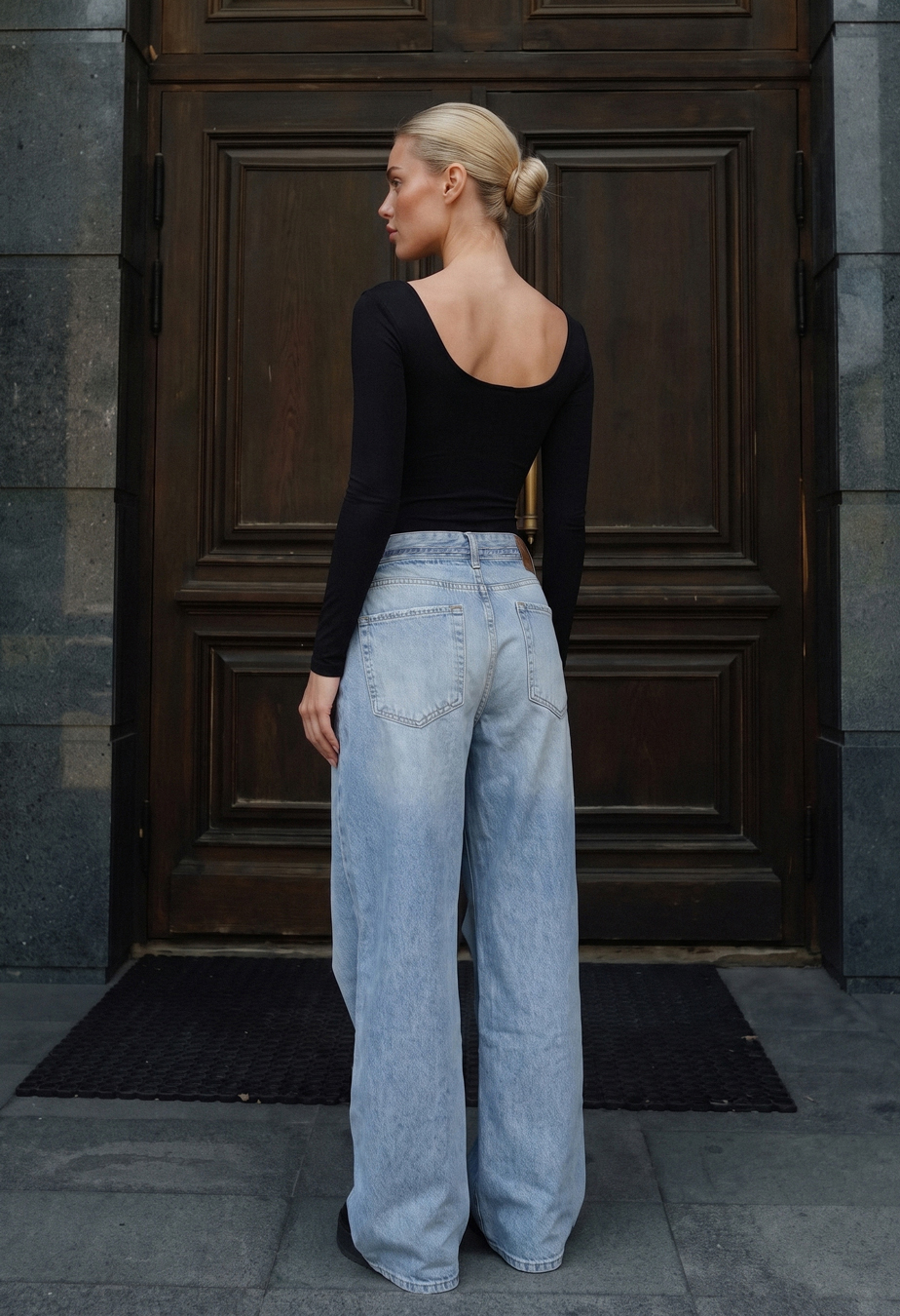 Dżinsy Staff blue wide leg