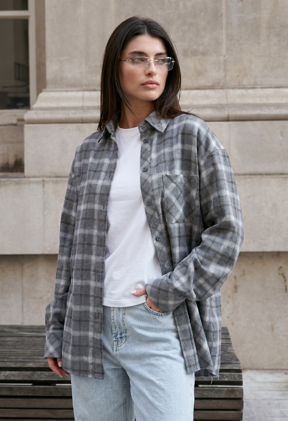 Koszula Staff ri gray oversize