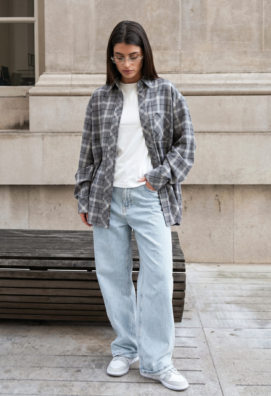Koszula Staff ri gray oversize