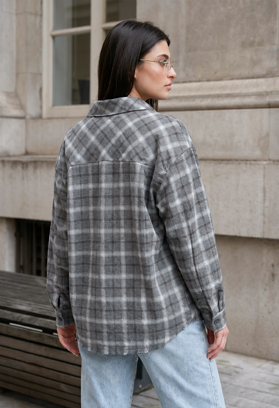 Koszula Staff ri gray oversize