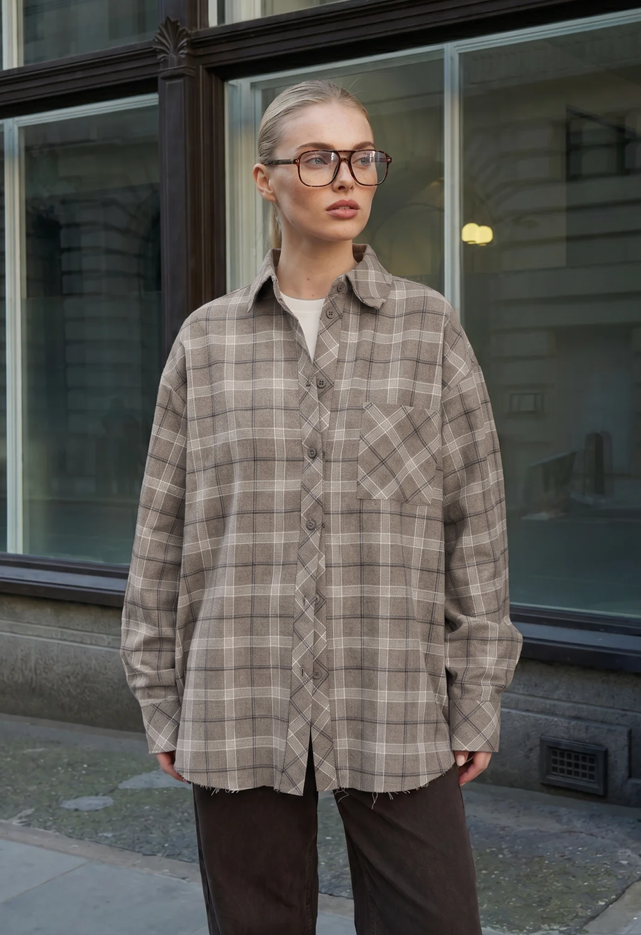 Koszula Staff ri brown oversize