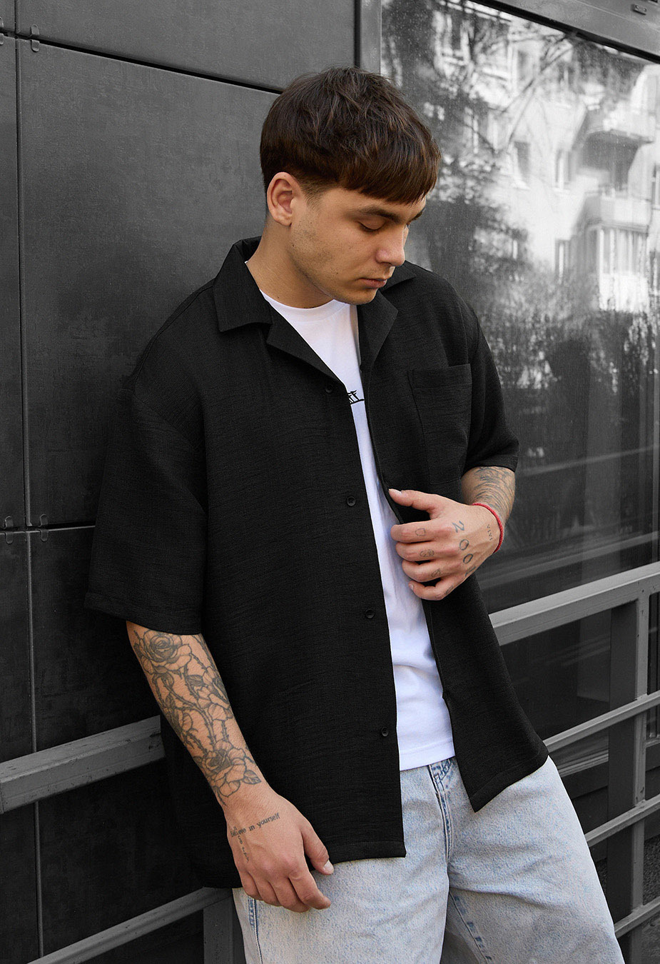 Koszula Staff mai black oversize