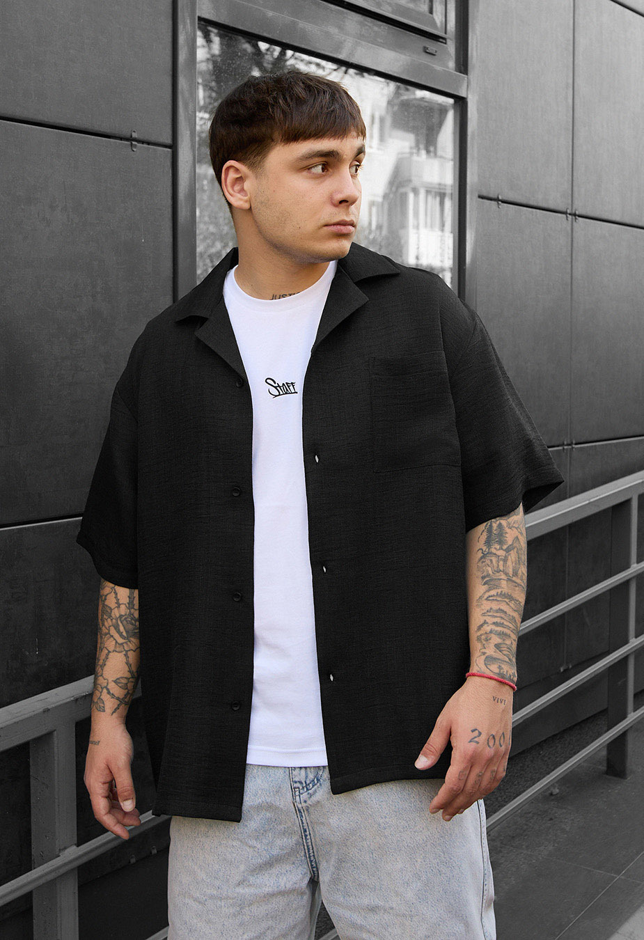 Koszula Staff mai black oversize