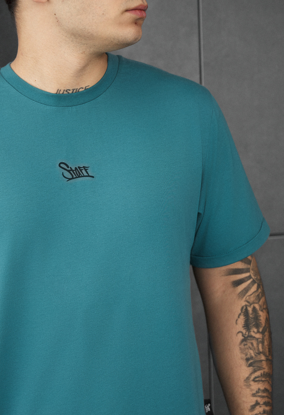 Koszulka Staff turquoise logo