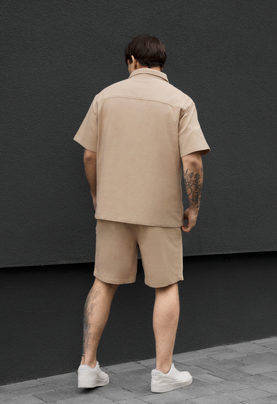 Komplet koszula + spodenki Staff rid beige