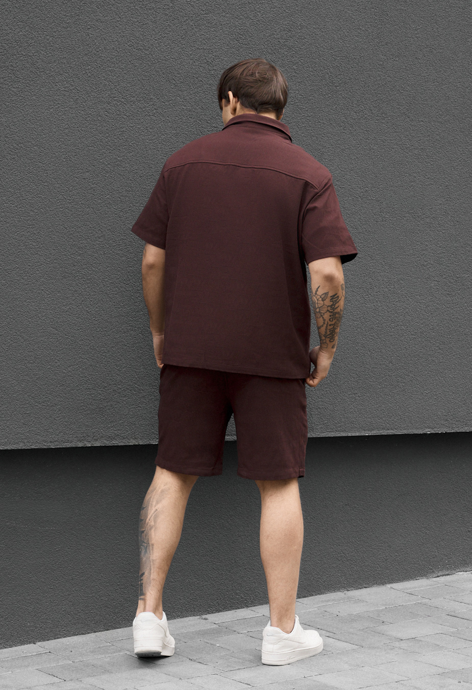Komplet koszula + spodenki Staff rid dark brown