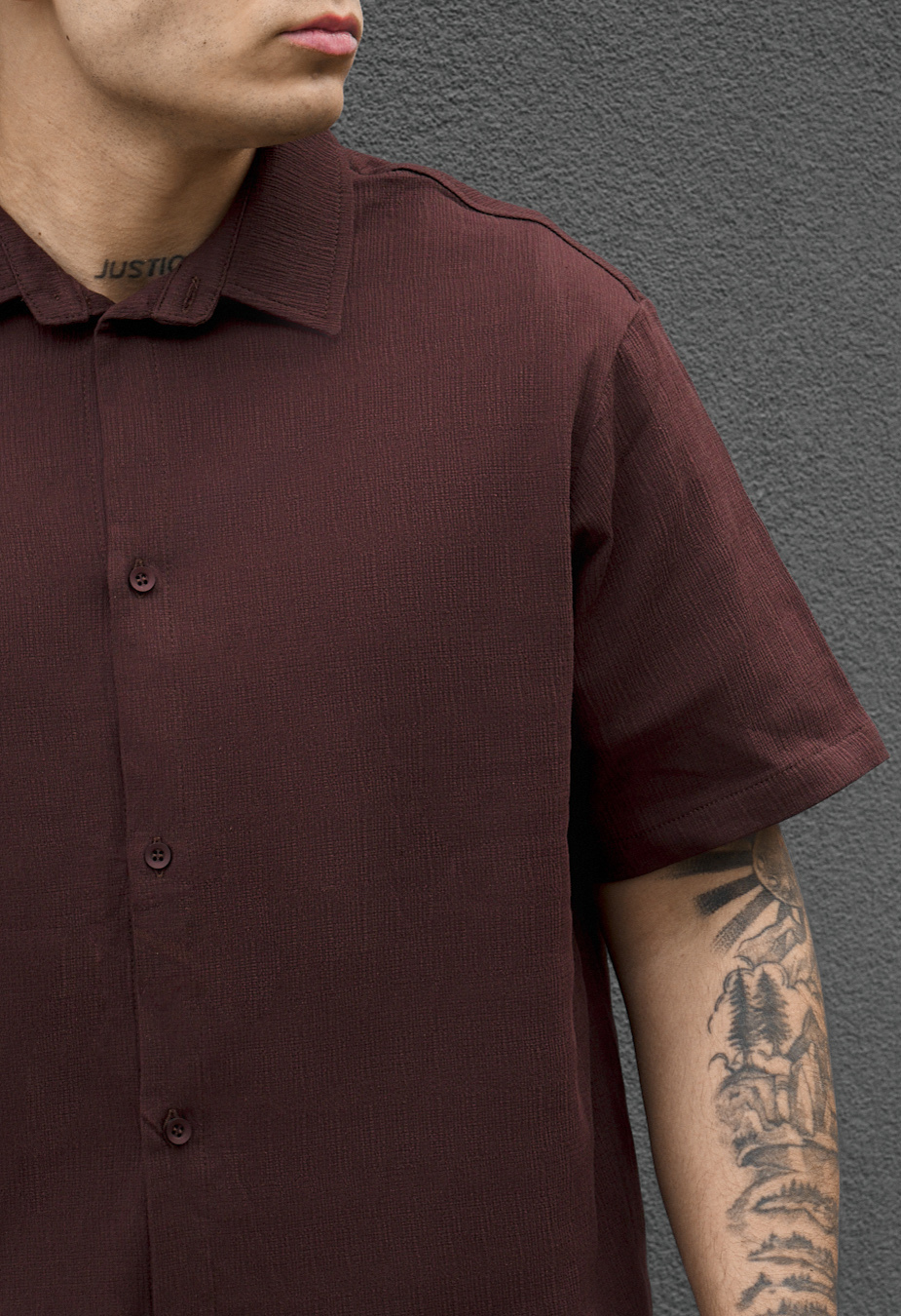 Komplet koszula + spodenki Staff rid dark brown