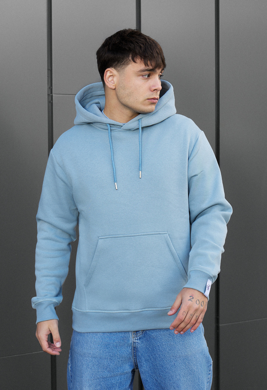 Bluza Staff blue basic fleece