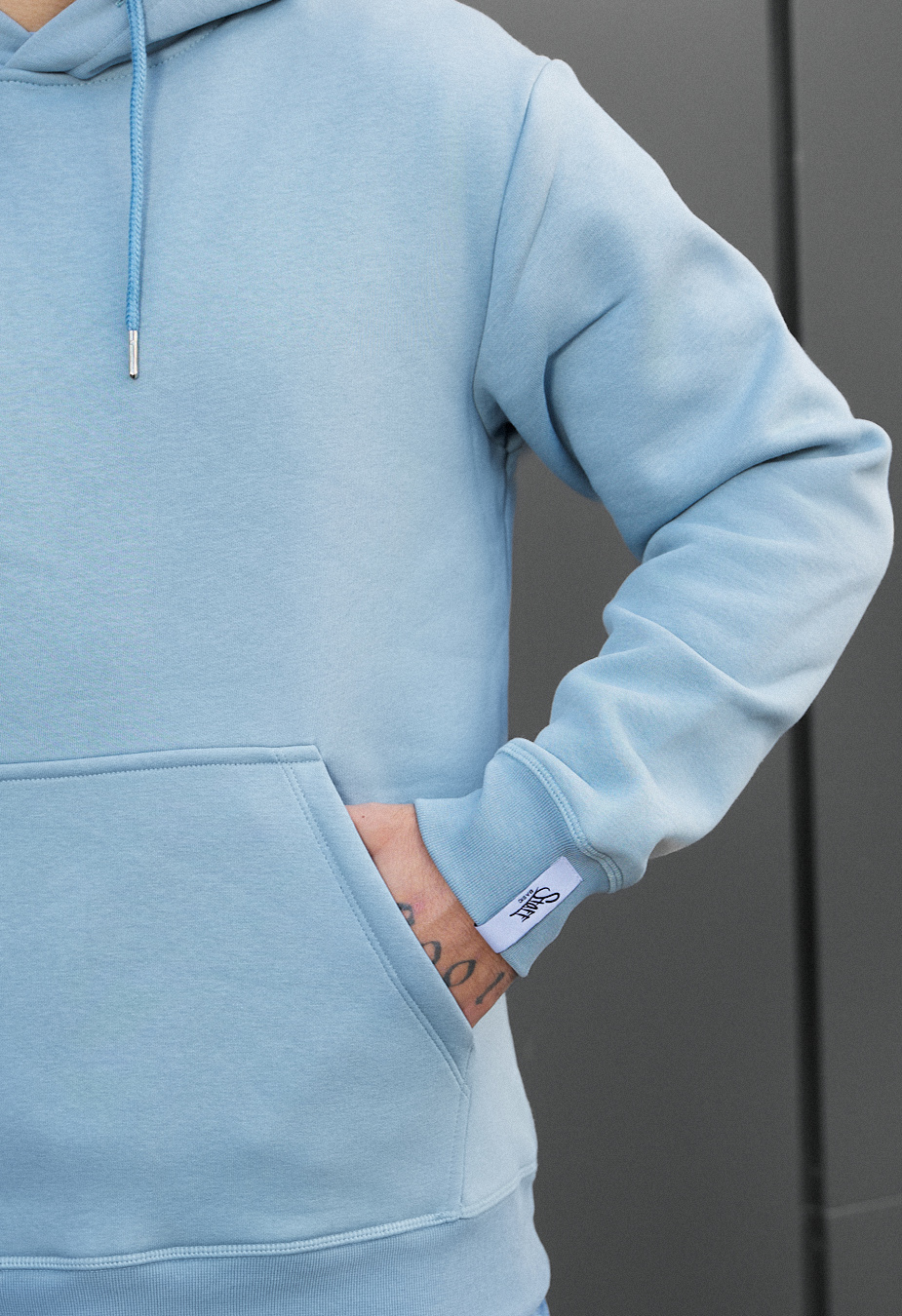 Bluza Staff blue basic fleece
