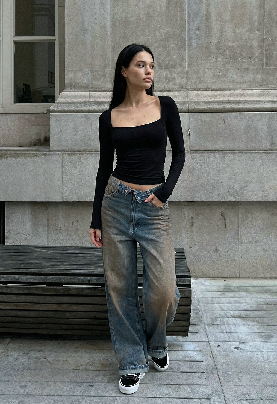 Longsleeve Staff isi black