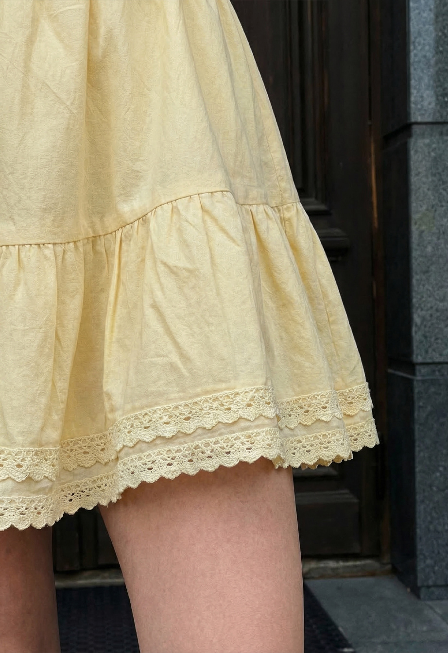 Spódnica Staff wo light yellow