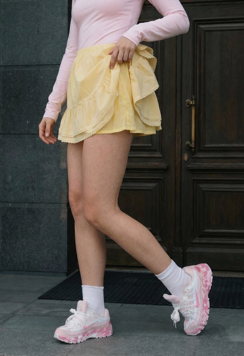 Spódnica Staff wo light yellow