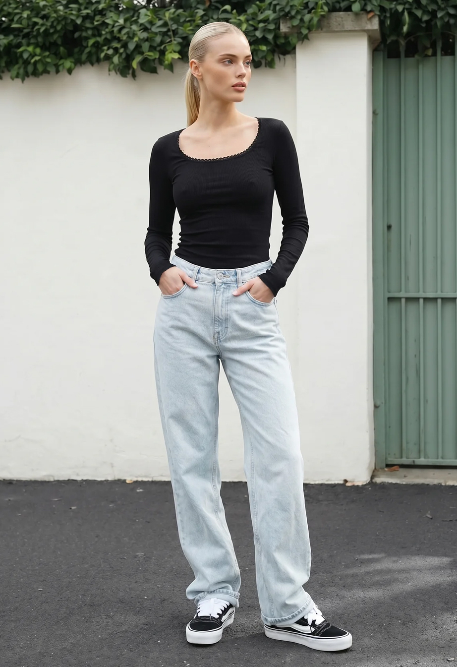 Longsleeve Staff uy black