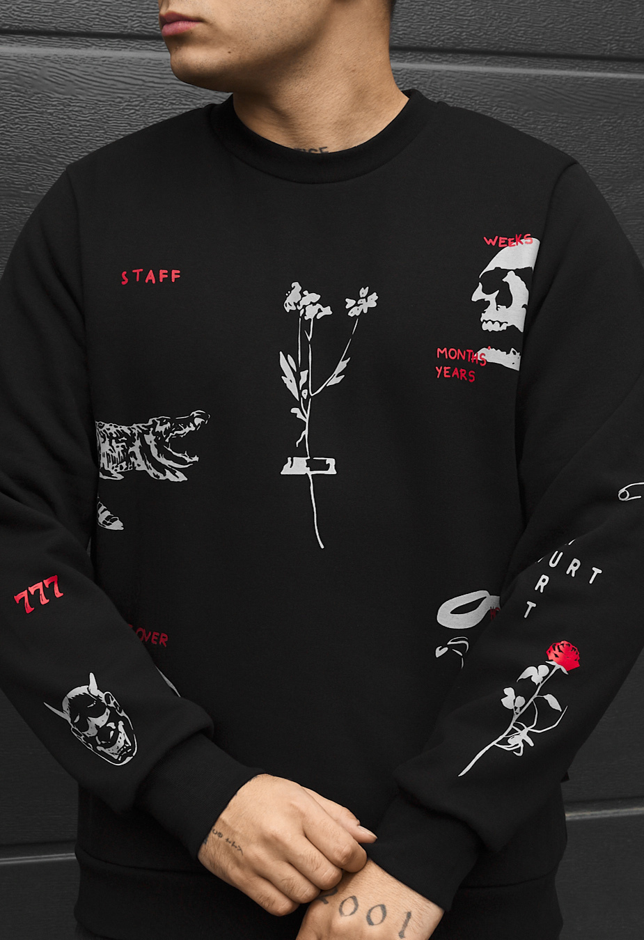 Bluza Staff years black fleece