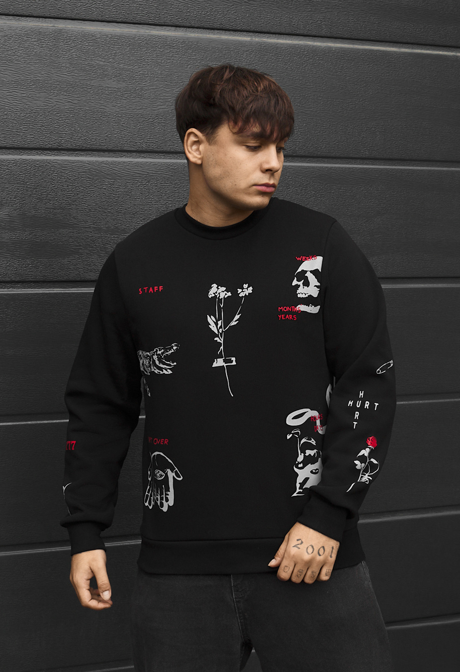 Bluza Staff years black fleece