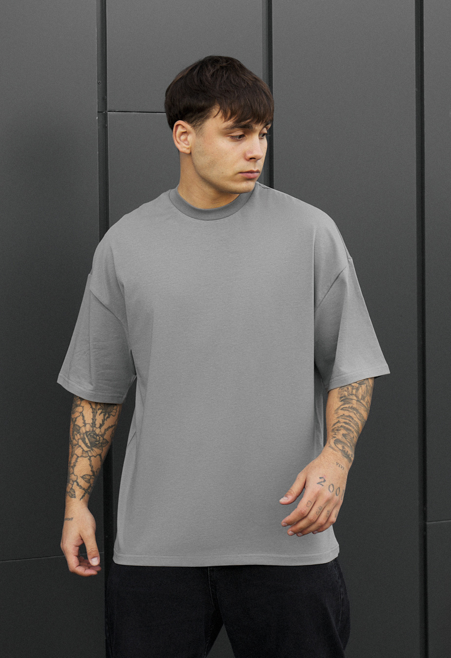 Koszulka Staff gray oversize