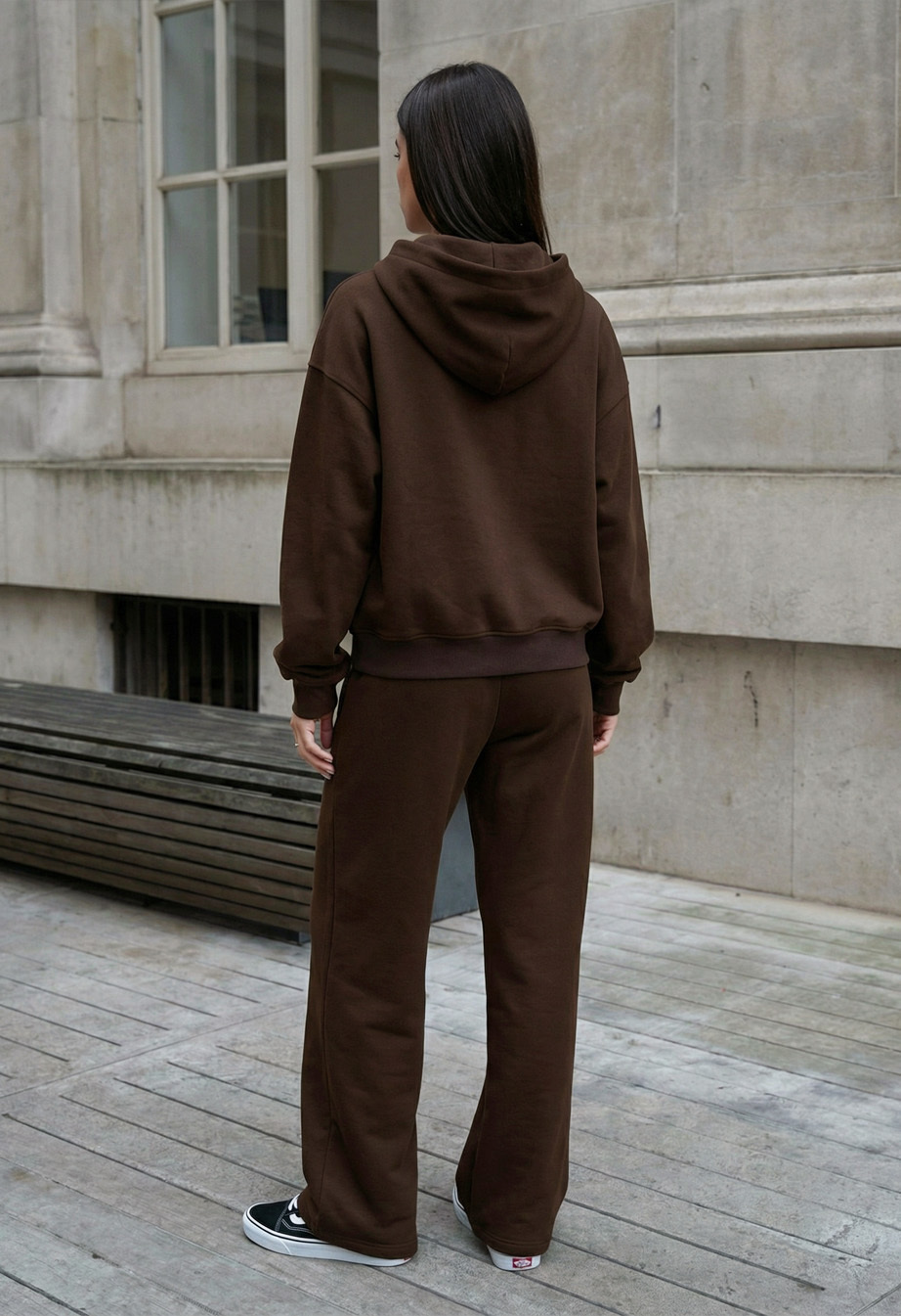 Dres Staff fir zip brown oversize