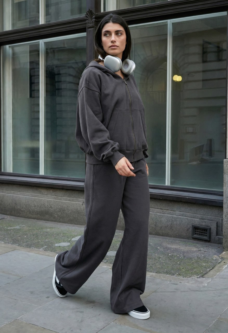 Dres Staff fir zip dark gray oversize