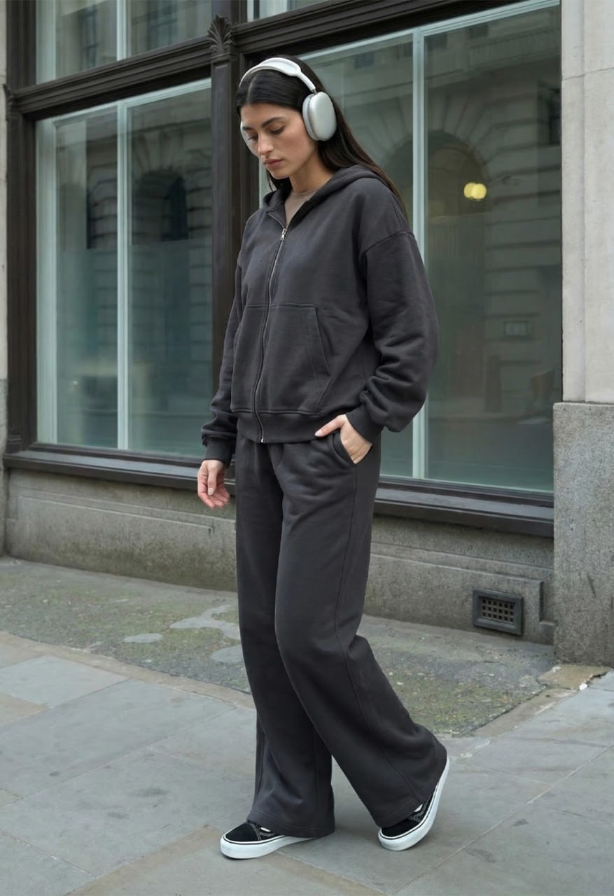 Dres Staff fir zip dark gray oversize