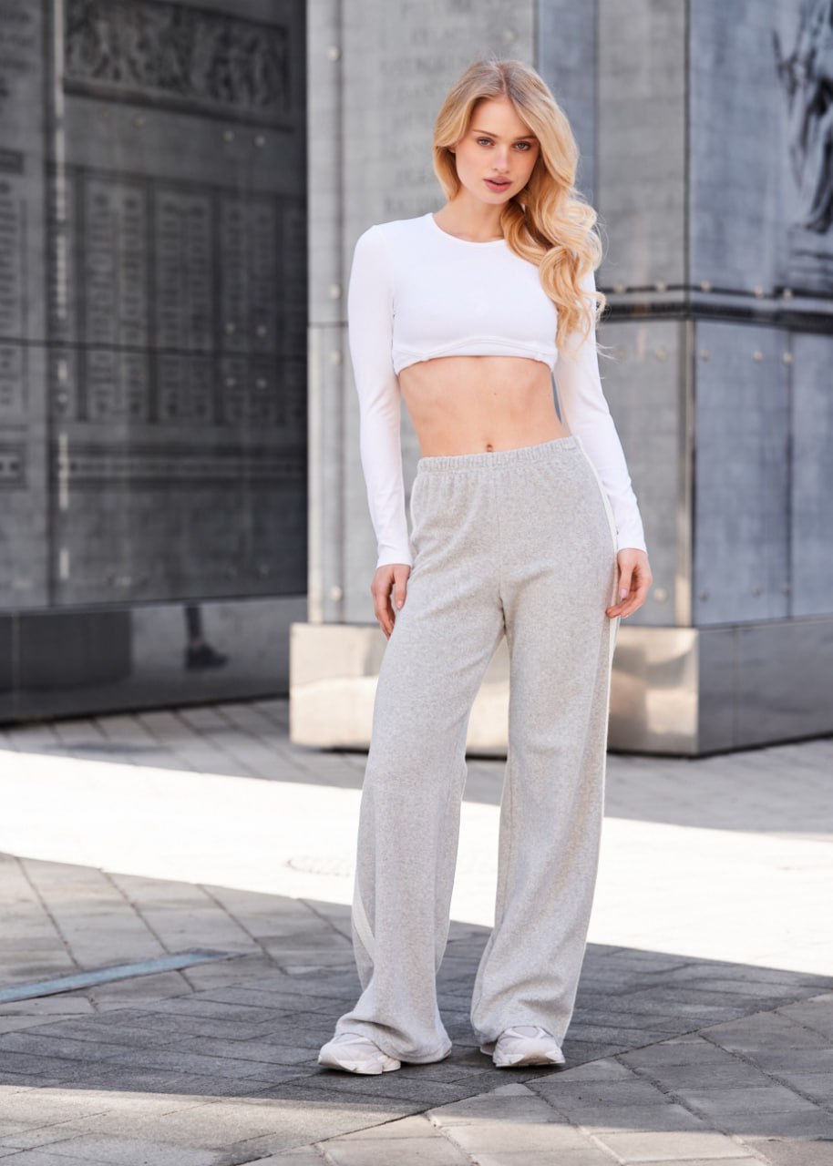 Spodnie Staff lati gray melange