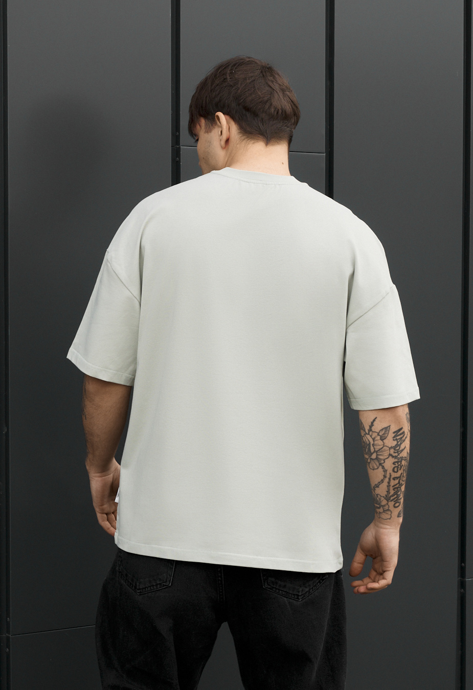 Koszulka Staff light olive oversize