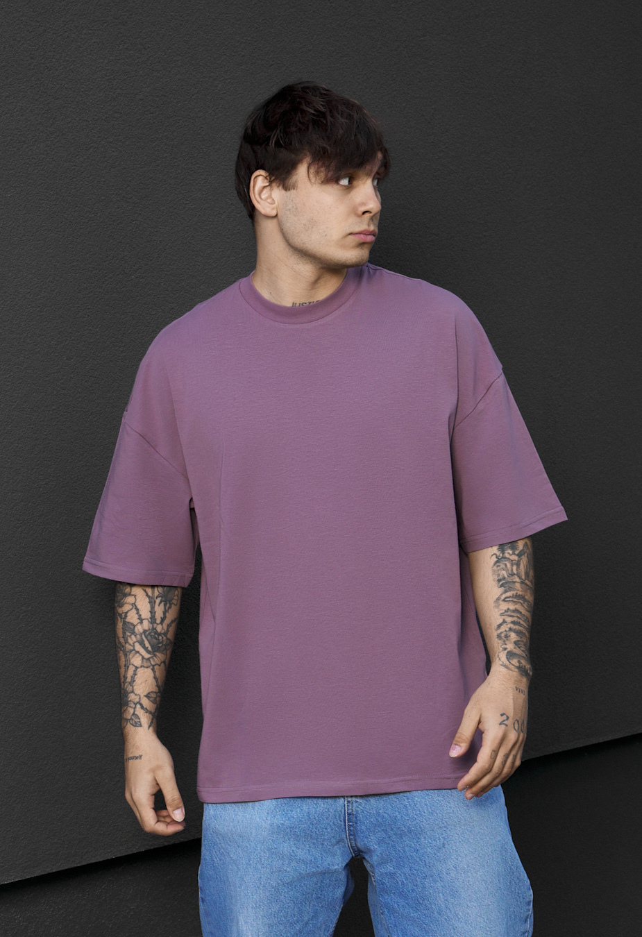 Koszulka Staff violet oversize