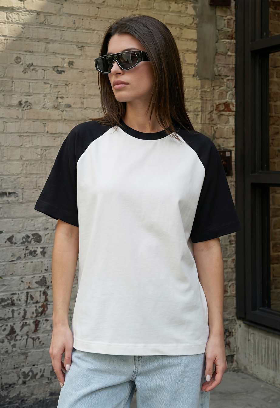 Koszulka Staff ed white & black oversize