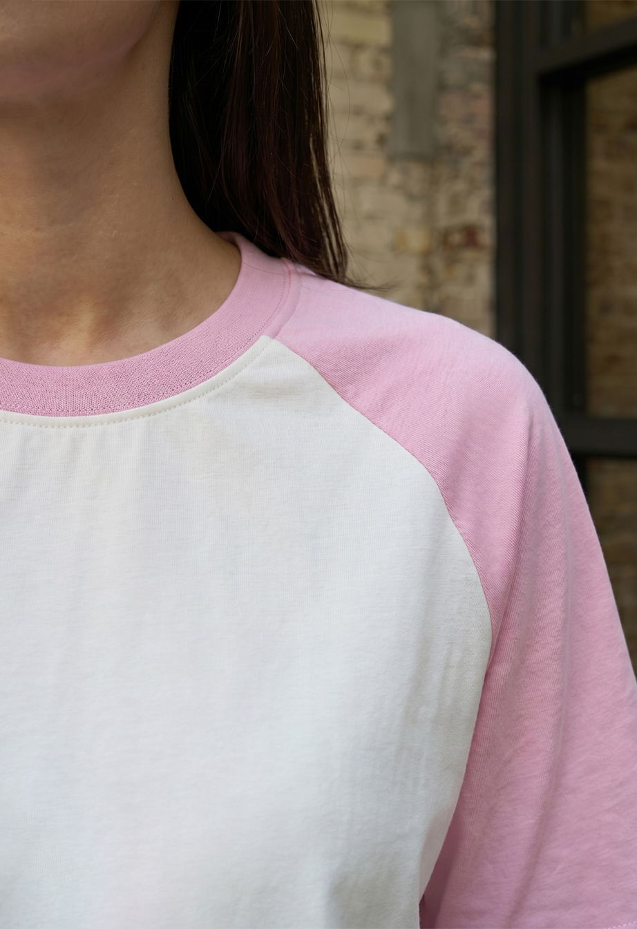 Koszulka Staff ed white & pink oversize