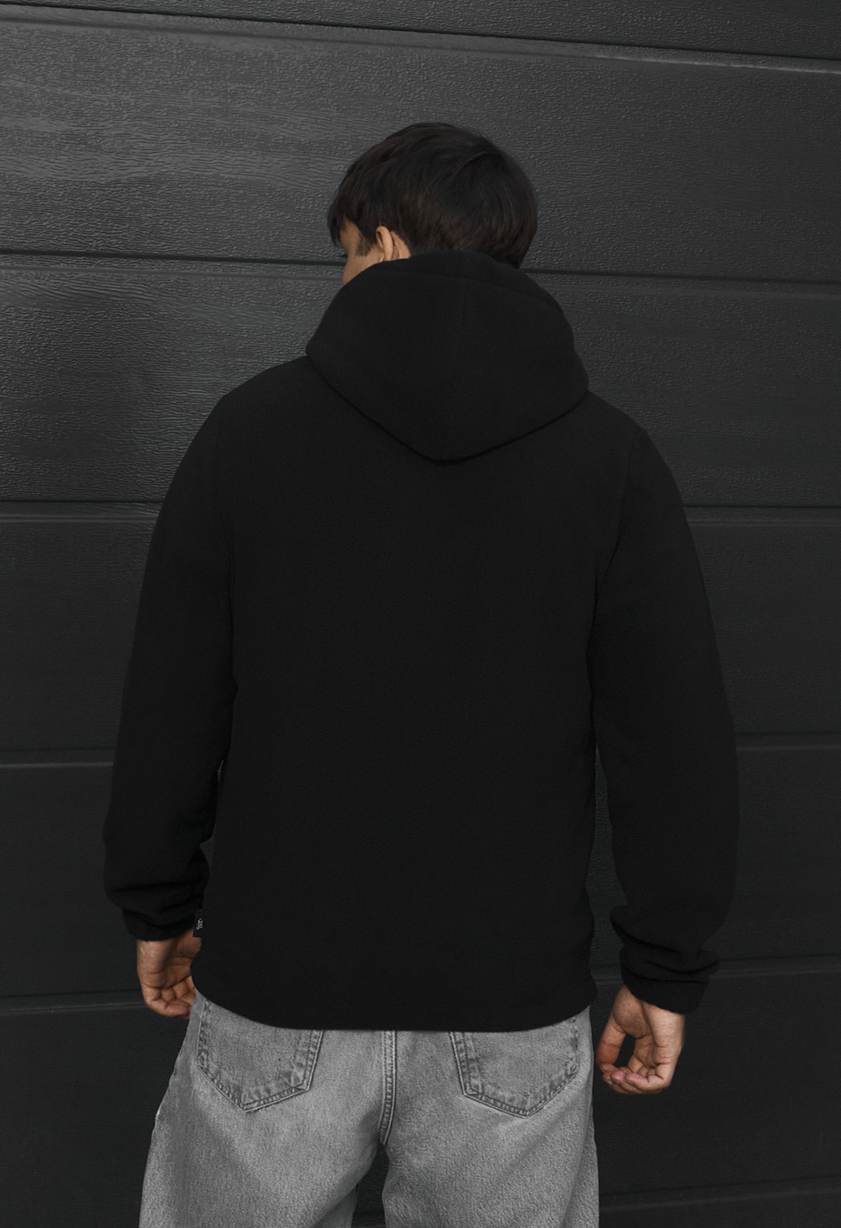 Bluza Staff zip black fleece