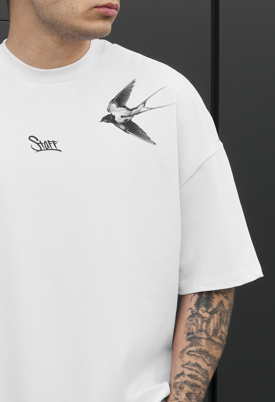 Koszulka Staff logo & birds oversize