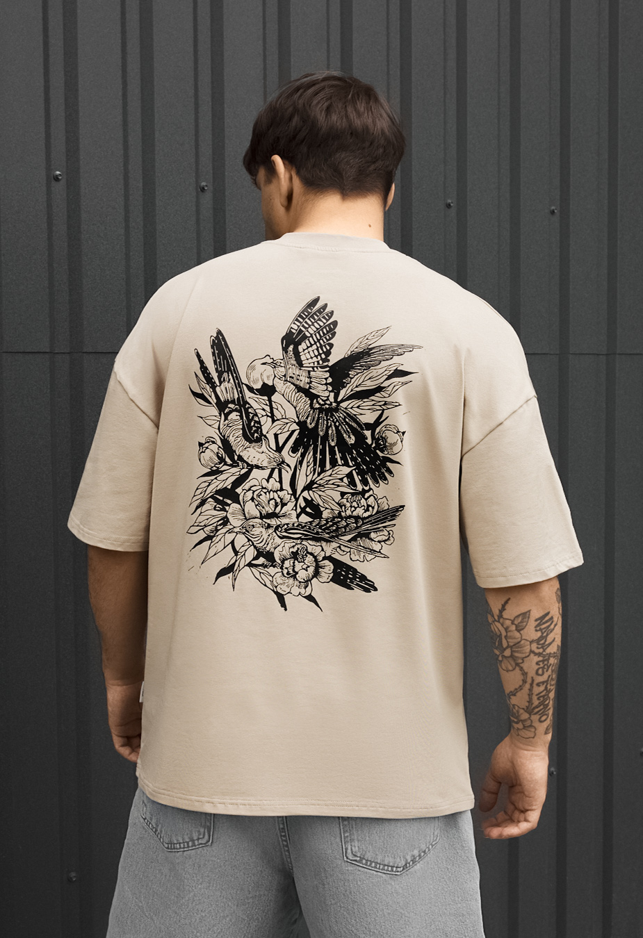 Koszulka Staff logo & birds oversize