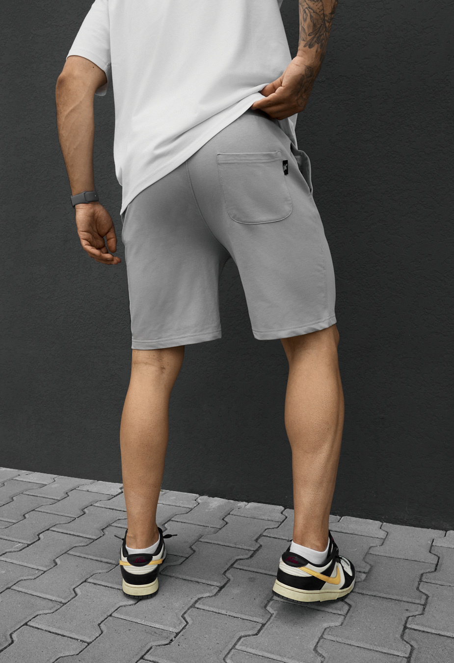 Spodenki Staff light gray logo