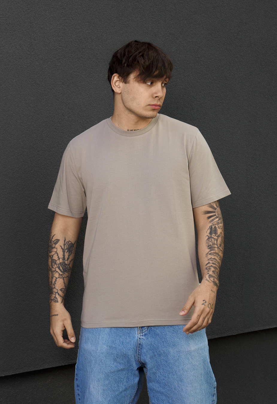 Koszulka Staff sa gray beige