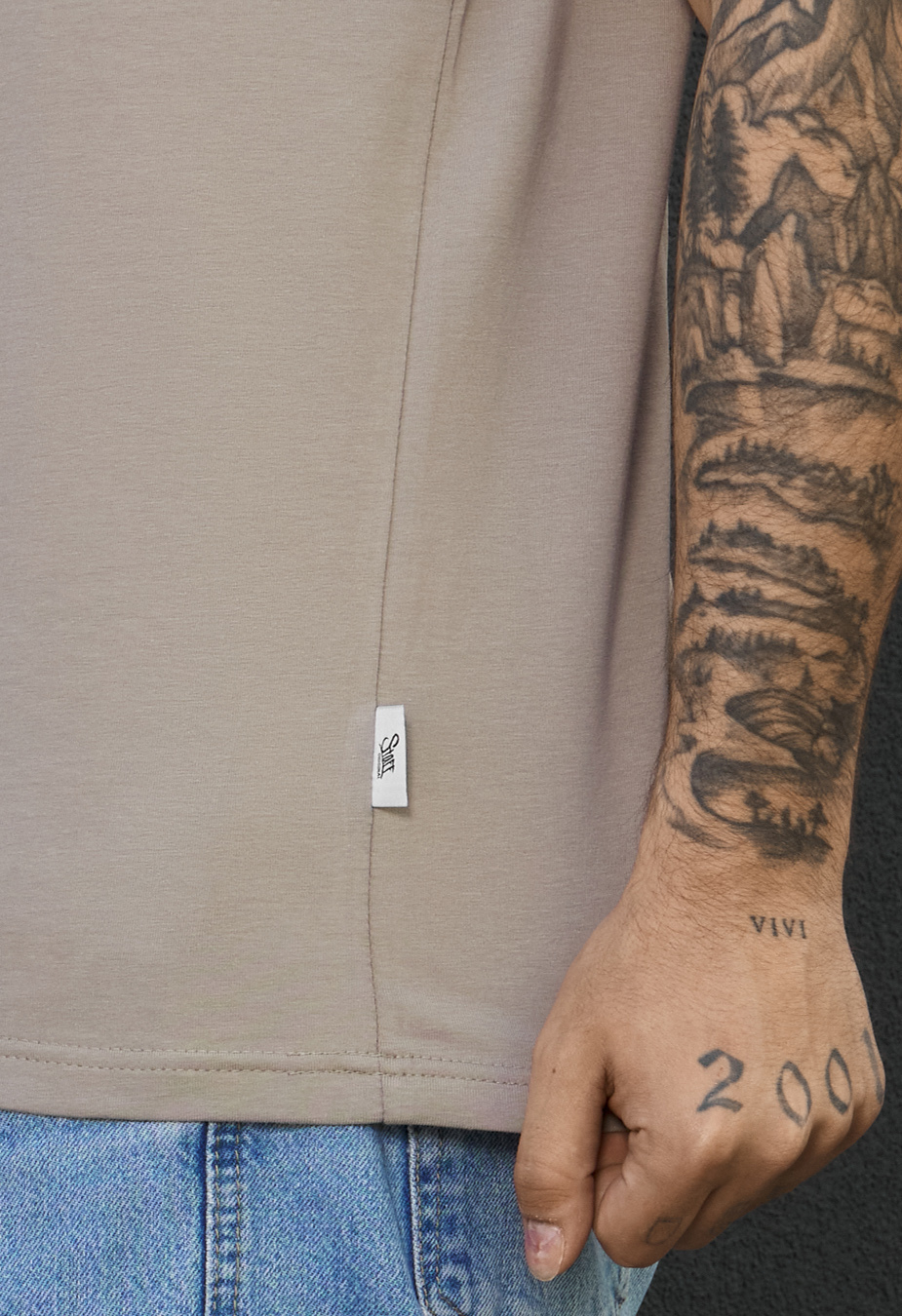 Koszulka Staff sa gray beige