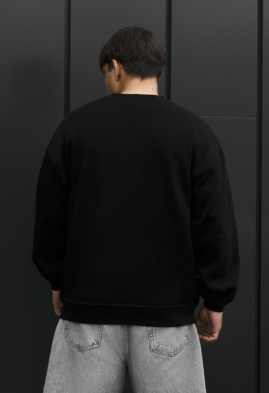 Bluza Staff black oversize fleece