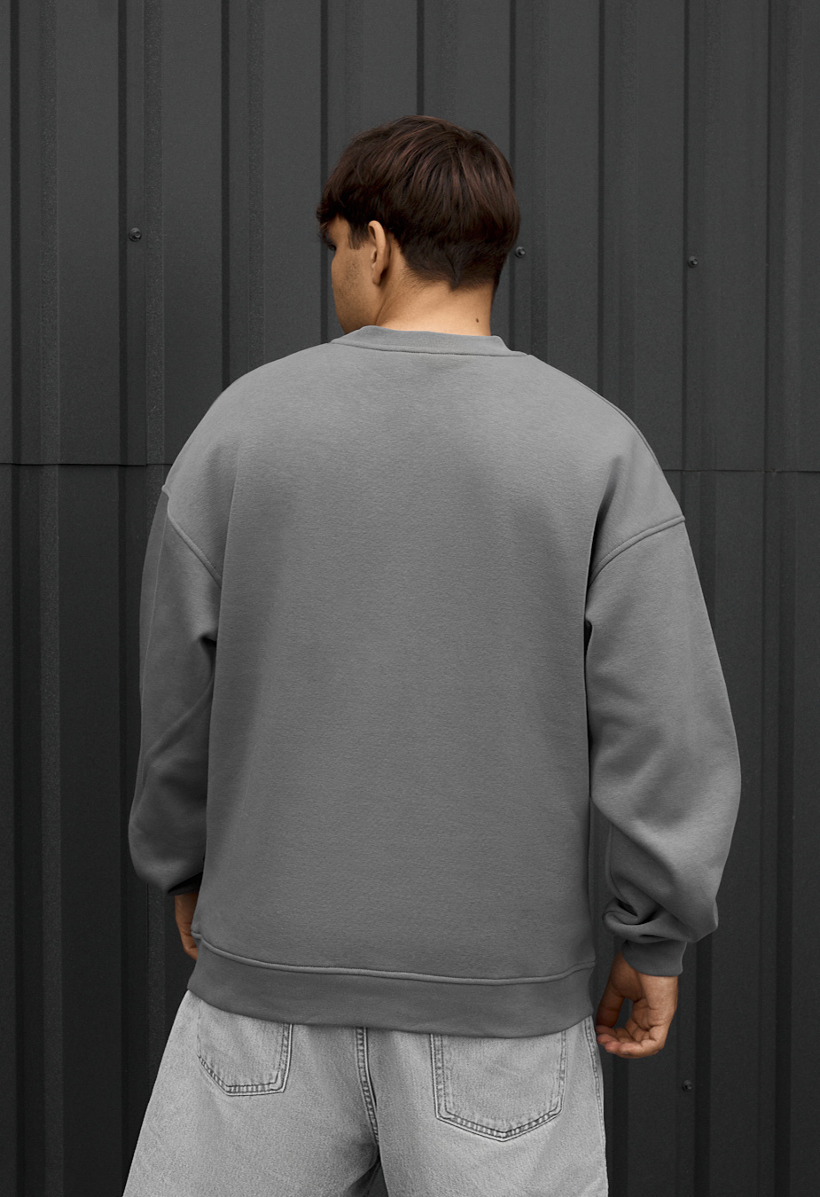 Bluza Staff gray oversize fleece