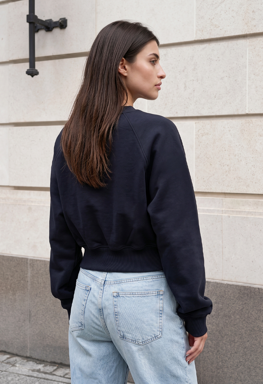 Bluza Staff make navy fleece