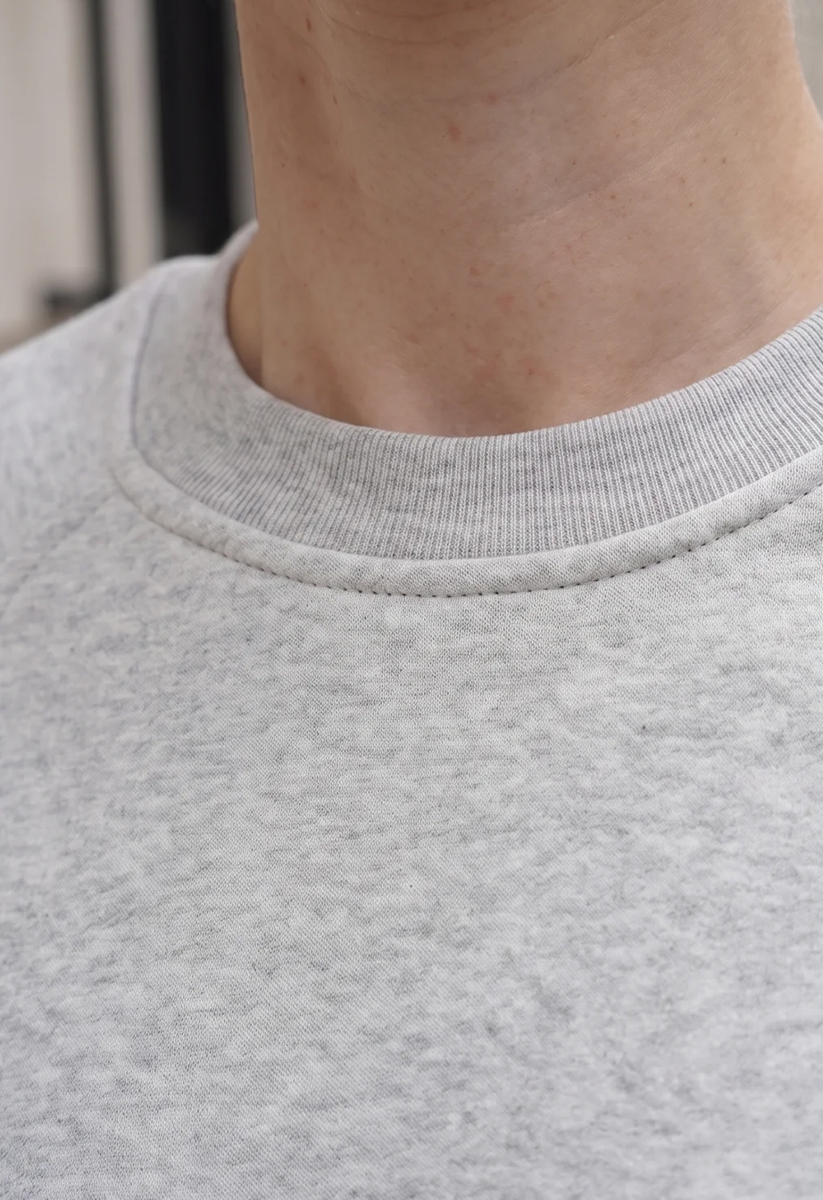 Bluza Staff make gray melange fleece