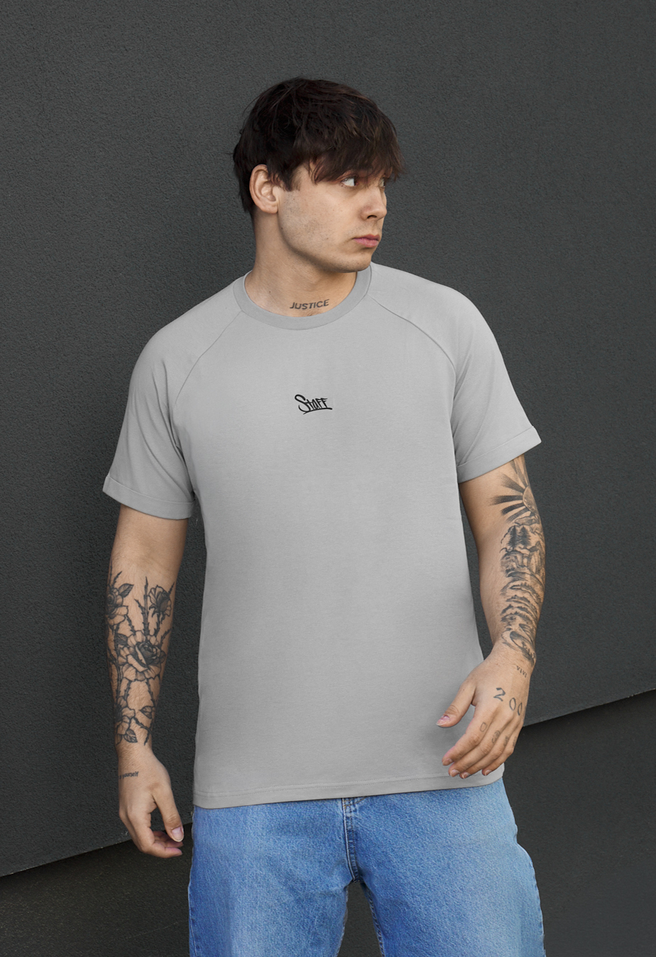 Koszulka Staff light gray logo