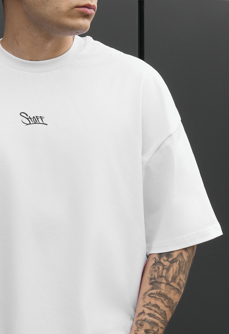 Koszulka Staff logo white oversize