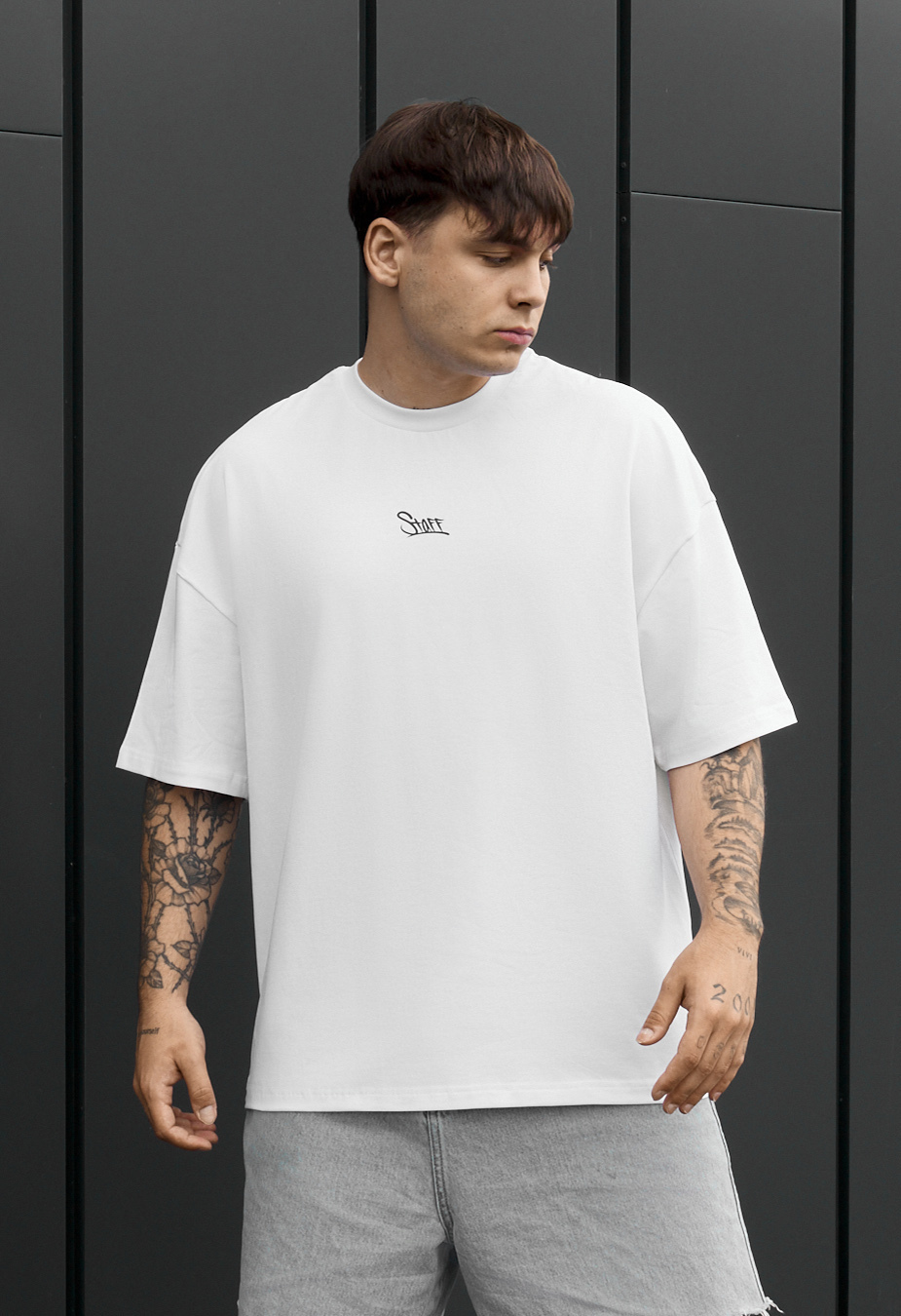 Koszulka Staff logo white oversize