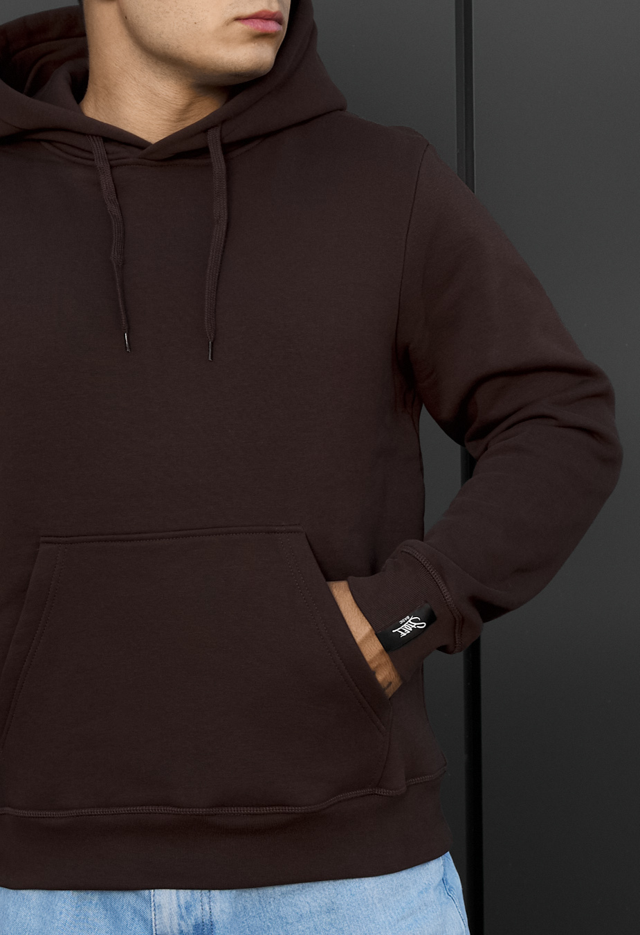 Bluza Staff brown basic fleece