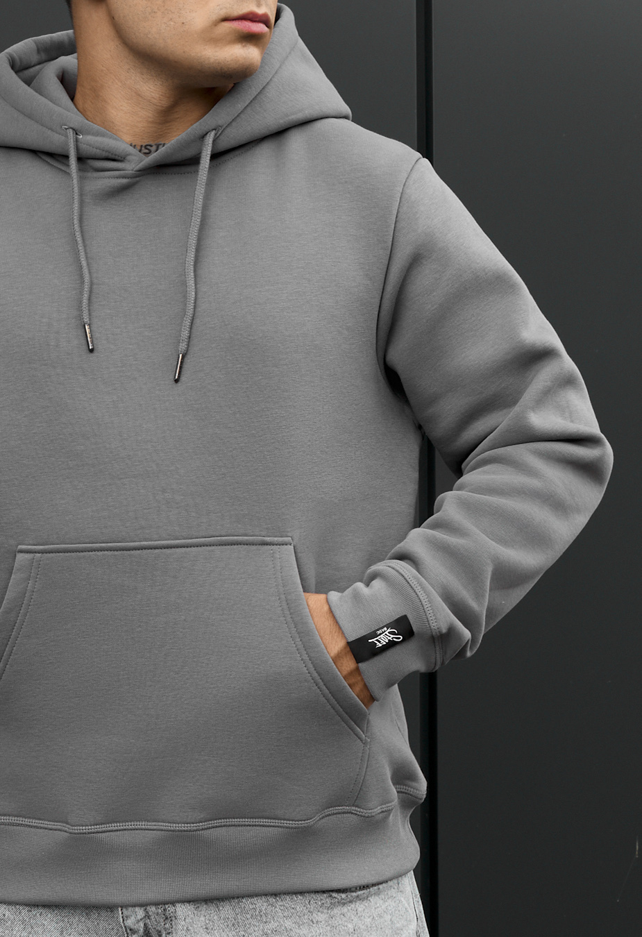 Bluza Staff gray basic fleece