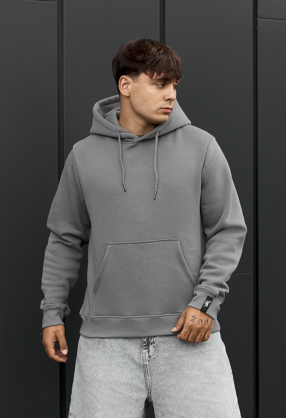Bluza Staff gray basic fleece