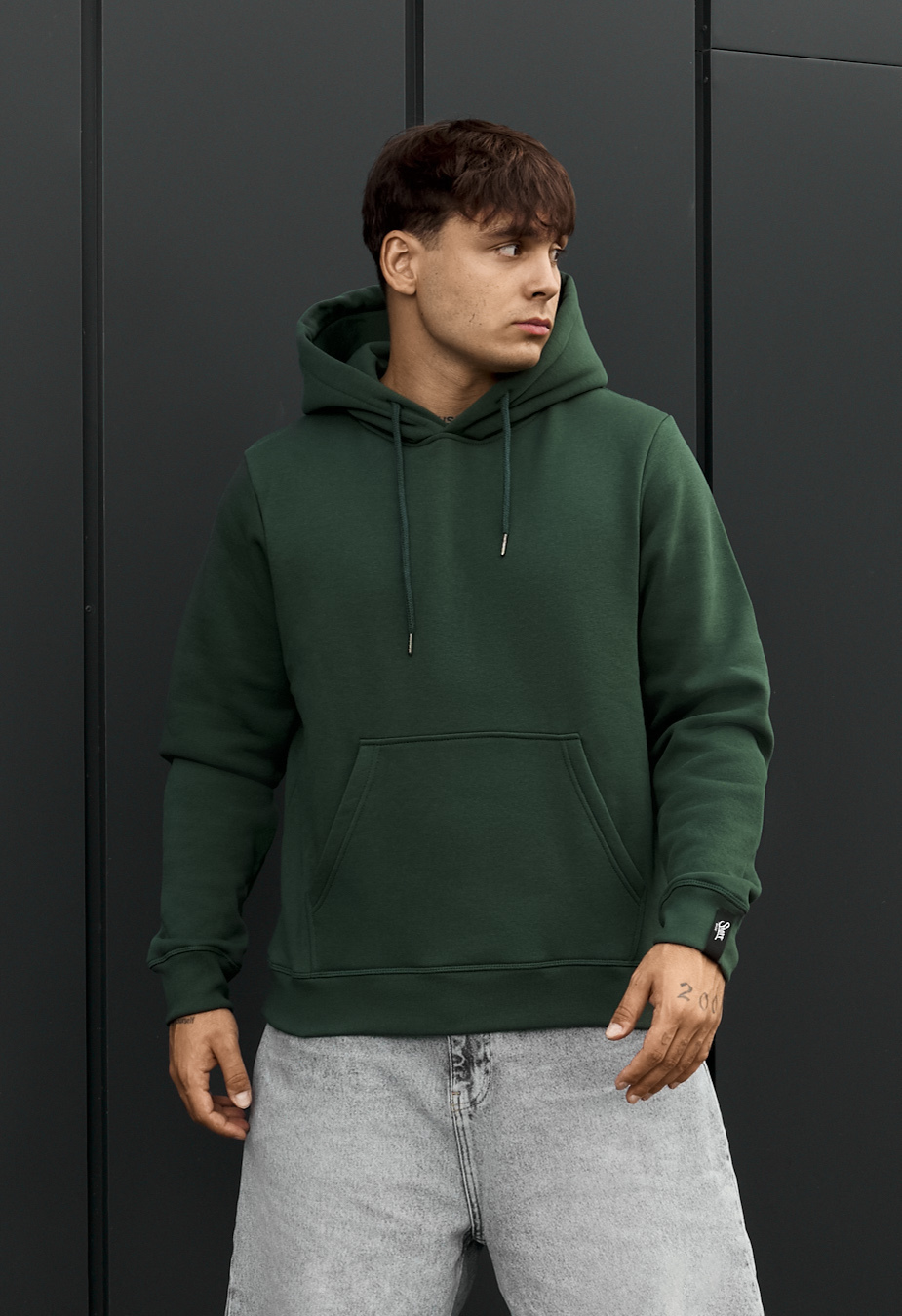 Bluza Staff green basic fleece