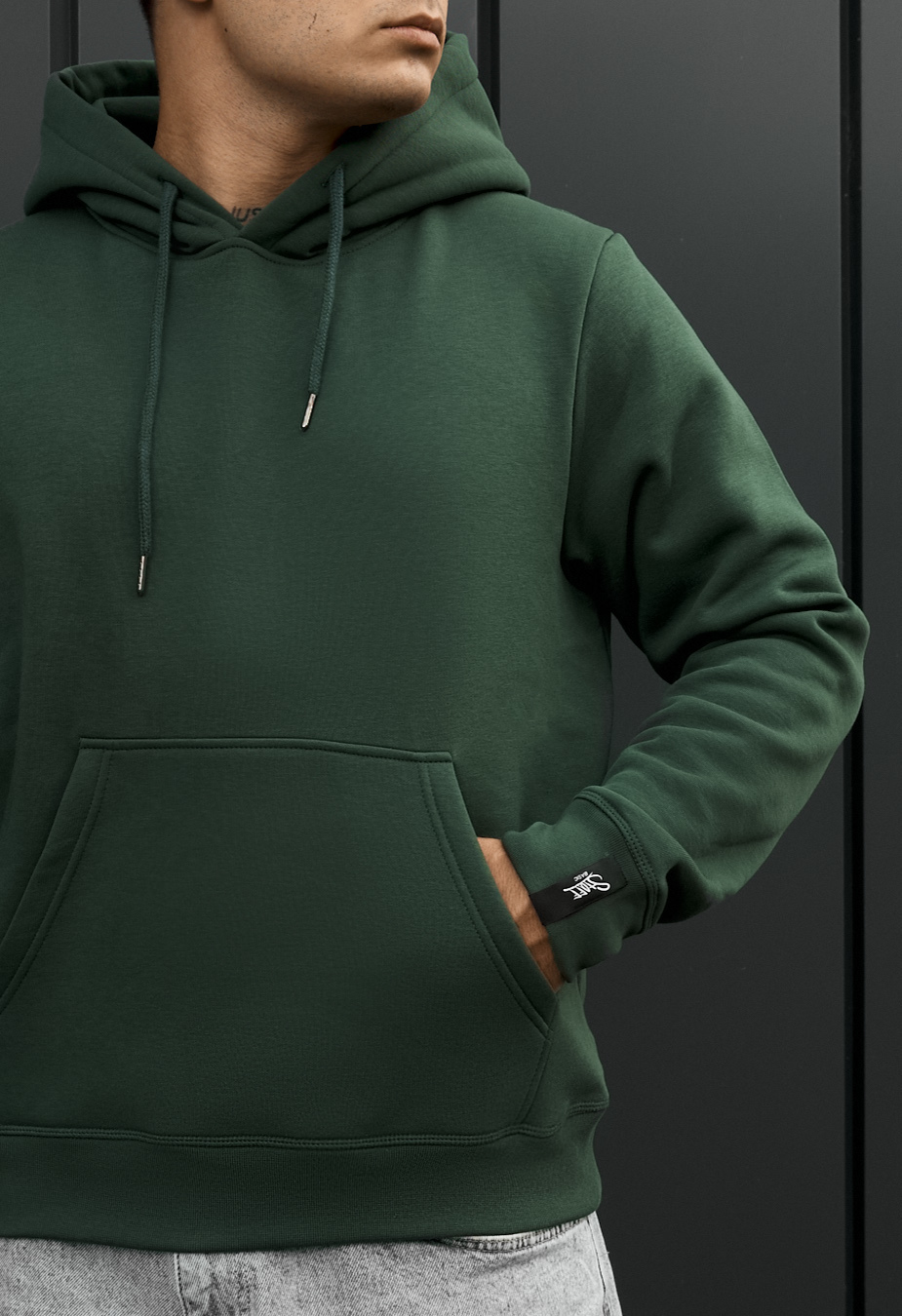 Bluza Staff green basic fleece