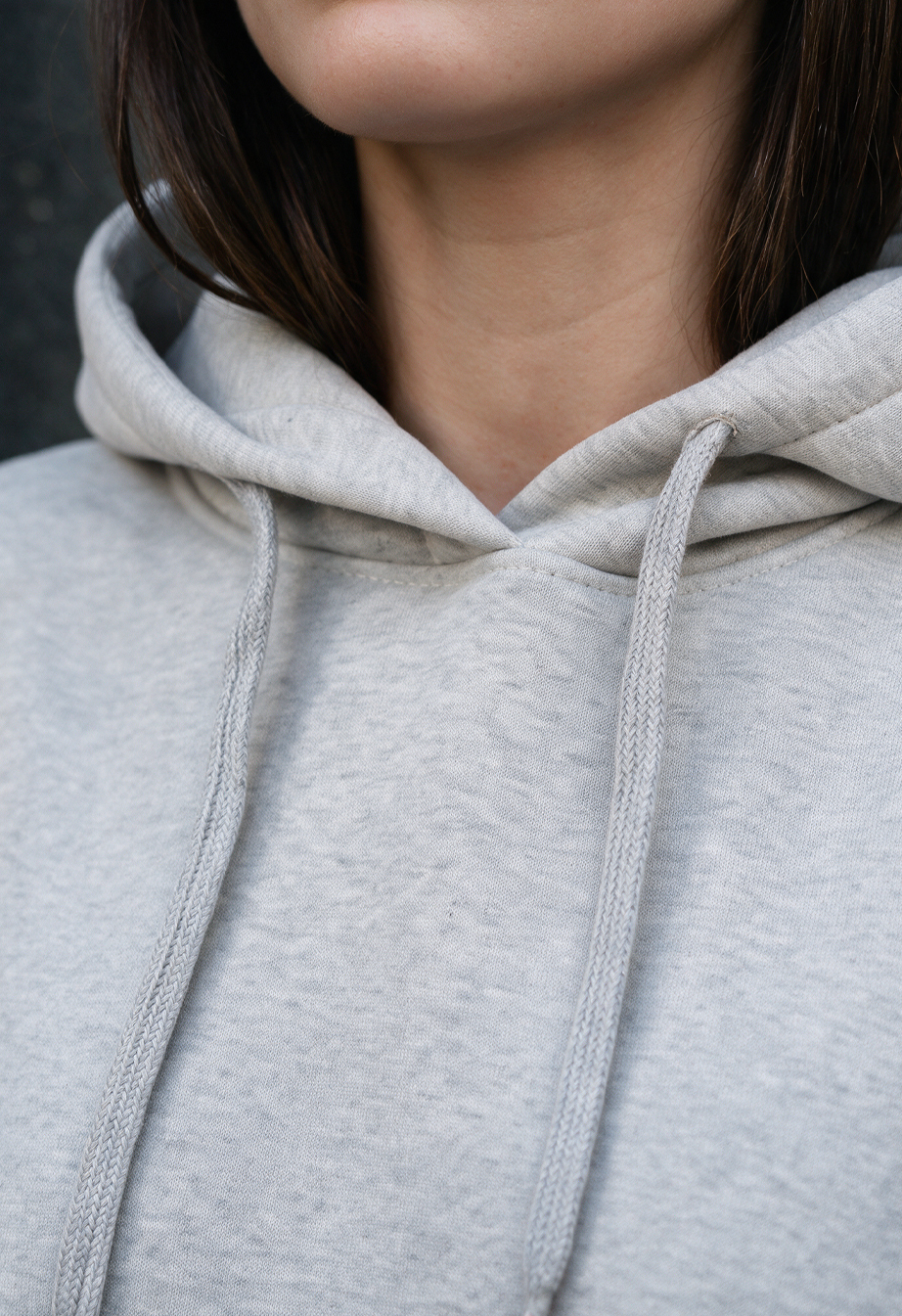 Bluza Staff ti gray melange oversize fleece