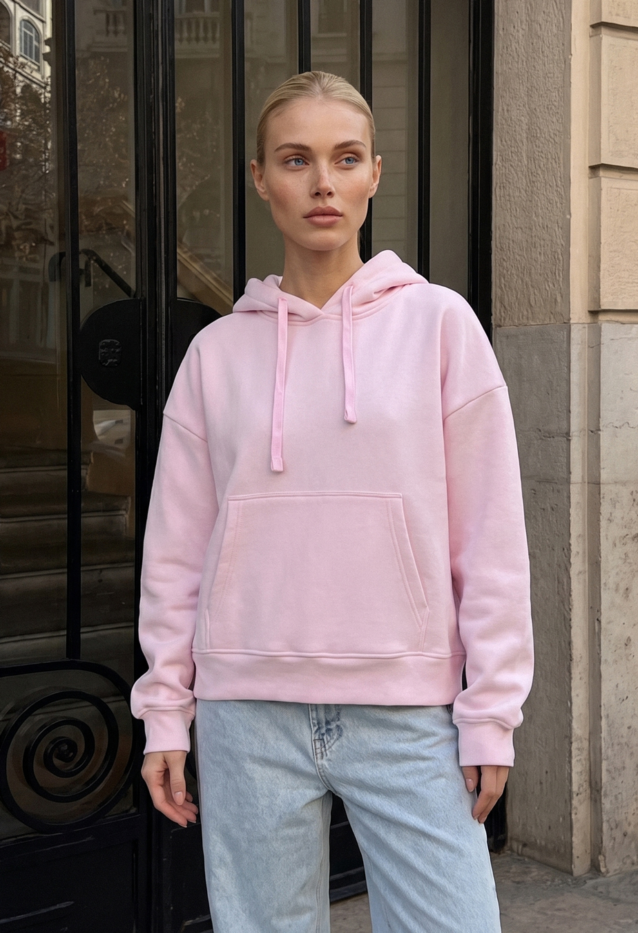 Bluza Staff ti pink oversize fleece