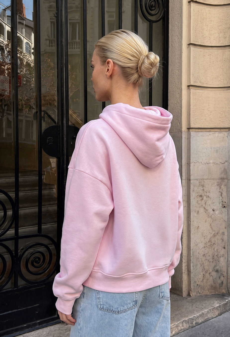 Bluza Staff ti pink oversize fleece